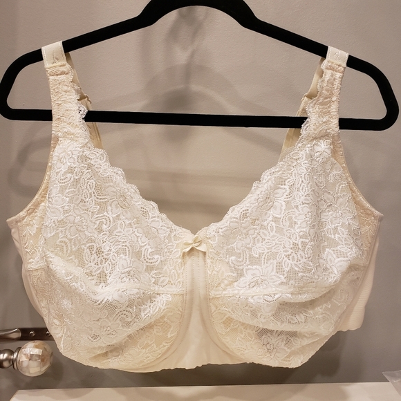 Elilia Isabella Ivory Lace Full Coverage Bra - Sz 44i US/UK - Picture 2 of 9
